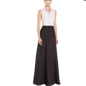 Badgley Mischka Colorblock Evening Ball Gown Dres